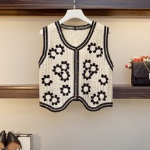 손뜨개 여름 니트 코바늘 여성 뷔스티에 조끼