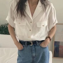 춘게엘 투포켓 칼라 셔츠 ghp039