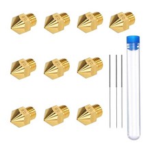 10Pcs 0.2 0.3 0.4 0.6 0.8mm 3 노즐 MK8 3D 프린터 압출기 Brss Creality Ender V2 pro 5 CR-10, 0.6MM
