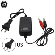 산업용 배터리 충전기 자동차 12 v 1300ma 밀폐형 납 산성 USB 검정 앰프 차 트럭 오토바이를 위한 빨간 재충전용 밀봉된 납, 미국 플러그, 1개