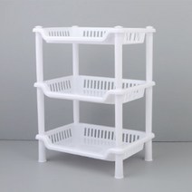 3단 코너선반 모서리선반 욕실선반 화이트 사각