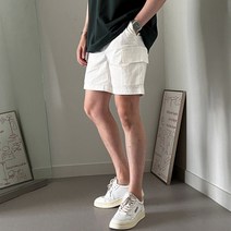 치트키 워터 린넨 스판 카고 반바지