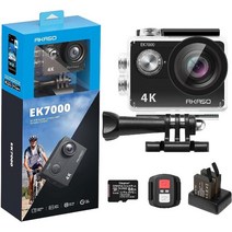 아카소 AKASO EK7000 4K30FPS 20MP 액션캠 98FT 방수, 기본