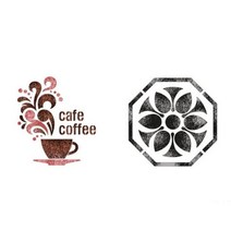 대문닷컴 [대문닷컴]스텐실도안(ST-2174)육각 컵받침 도안