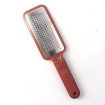 발뒤꿈치 각질제거 발 굳은살 각질 제거기 페디큐어 파일 Rasp Callus 스테인레스 스틸 하드 데드 스킨 제거 풋 스크레이퍼 그라인딩 그레이터 스크러버 습식 드라이 케어, brown