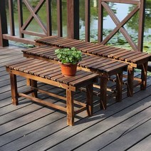 야외벤치 정원벤치 평벤치 야외용 공원 벤치 테라스, 120cm