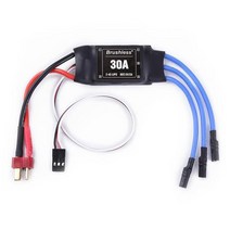 XXD 30A 2-4S ESC 브러시리스 모터 속도 컨트롤러 RC T-rex 450 V2 FPV 미니 쿼드 코프용 연습용드론 보트, [02] YELLOW