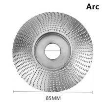 목공 그라인딩 휠 로터리 디스크 샌딩 나무 조각 도구 앵글 그라인더 1622mm 보어 용 연마 디스크 도구, 호, 16MM 보어
