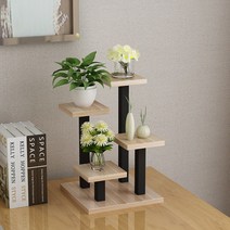 미니 원목 테이블 소형 인테리어 화분 정리대 진열대, 1세트, TYPE E