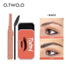 O.TWO.O 아이 브로우 젤 왁스 브로우 비누 틴트 아이 브로우 10g, BLACK 1개 + LIGHT BROWN 1개