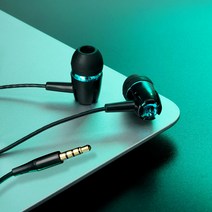 높은 찾고 이어폰 내구성 typec 플랫 구멍 Xiaomi vivo Huawei OPPO 라운드 구멍 3.5mm 범용, 3.5 둥근 구멍 플러그, 4D음질검정과블루단일이어폰