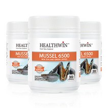 뉴질랜드 헬스윈 초록잎홍합 6500 300캡슐 3통 Newzealand Healthwin Green Lipped mussel