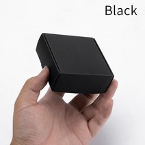 선물상자 리본 포장박스 블랙 판지 비누 맞춤형 크기 로고 인쇄 지원, 41.Black - 50pcs-18x10x6cm