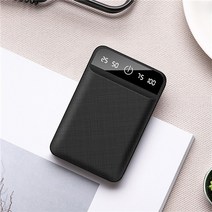 파워뱅크 보조 배터리 베터리 30000mAh 미니 보조베터리 휴대용 전화 빠른 충전기 디지털 디스플레이 USB, [01] 30000mAh, 02 black_01 30000mAh