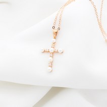 14k 18k 로즈골드 펜던트 메달 목걸이 골드 데일리 레이어드 담수진주 선물 M260