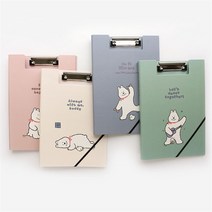 [핑크풋] 비비 클립 밴드 화일 파일 클립보드 보드, 4500비비클립밴드화일 민트