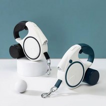 DND마켓 자동 리드줄 배변봉투 라이트 꼬임방지 5m (주)존글로벌, 화이트