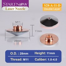 레이저 용접기 Startnow레이저 커팅 노즐 싱글 더블 레이어 Precitec WSX raytools용 CNC 섬유 헤드 용접 기계용, 기타+S28-A-11-D, 33.40  S28A11D