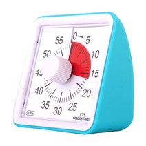 골든 타이머 무소음 구글 스탑워치 뽀모도로 집중력 공부타이머 수능생 고3 고시생 쿠킹타이머, 스카이블루