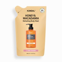 쿤달 퓨어 바디워시 리필팩 베이비파우더 400ml
