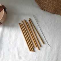 스토어팜 친환경 대나무빨대 재사용가능 각인 natural bamboo straw