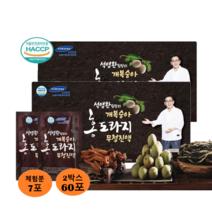 국내산 100% 야생 토종 개복숭아 홍도라지 유기농 무청진액 고농축 진액즙 70ml 환절기 목관리 건강즙 액상차 체험분 7포 증정, 70ml x 60포 x 체험분7포
