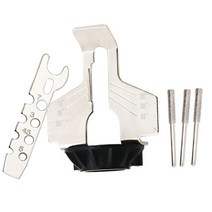 엔진톱날 연삭기기 체인톱 전기톱 엔진톱 연마기기 톱날 체인톱날 샤프닝 키트 전기 그라인더 폴리싱 어태치먼트 세트 톱 체인 툴 드릴 로터리 액세서리, 01 핑크/ 블랙