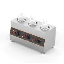 소스 단열기 초콜릿 워머 양념 잼 보온기 시럽 중탕기, 3칸 소스워머 650mlx3