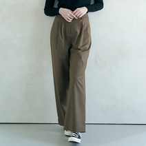 [원더플레이스][더블유스탠다드] W7C14PAPT203 여성 더블턱와이드 슬렉스