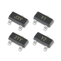 자동차 전방 감지 센서 100PCS S8050 J3Y S8550 2TY SS8050 Y1 SS8550 Y2 SOT23 SMD S9013 J3 SI2301 A1SHB 597EA 3, ZMM5V6 100PCS