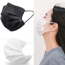 KC인증 대형 멜트블로운 방수일회용마스크 낱장구매가능, 블루