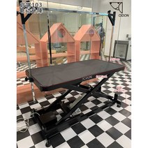 애견샵 미용 테이블 전기 높이조절 애견미용 작업대, 103-pro올블랙-전동리프팅테이블125cm