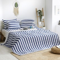 스누즈 시어서커 여름 모던 누빔 이불, 네이비