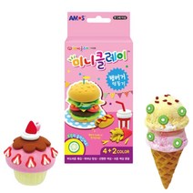 미니클레이 햄버거 머핀 아이스크림 만들기 클레이아트 택1, 머핀만들기, 본상품선택