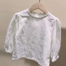 블라우스 여아 아동 유아 주니어 봄 프릴 하니