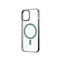 ISEE아이시 Apple 맥세이프 호환 아이폰12 휴대폰 투명 케이스 6종컬러, 아이폰12Pro Max, 그린