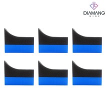디아망나인 타이어 어플리케이터 타이어 드레싱 스펀지 어플 6개, 1개