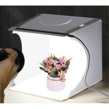 컴팩트 접이식 휴대용 듀얼 LED 포토박스 20cm 쇼핑몰, 포토박스B 20Cm