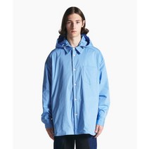 후드 패딩 셔츠 프렌치 블루