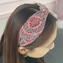 아트 페이즐리 헤어밴드 꼬임 여자 넓은 두꺼운 와이드 예쁜 명품 여성 핸드메이드 머리띠