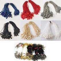 택고리 실고리 택끈 행택고리 택고무줄 실고리핀, 블랙+실버핀, 1개