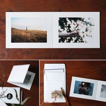 양면 종이액자 접이식 스텐딩 포토프레임 4x6 5x7 선물 로고 제작 엽서액자 인쇄 0-8324ea, 양면4X6_네이비