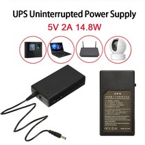 무정전 전원공급 장치 5V 2A 14.8W 다목적 미니 UPS 배터리 백업 보안 대기 전원 공급 장치 카메라 라우터용 무정전, 한개옵션0