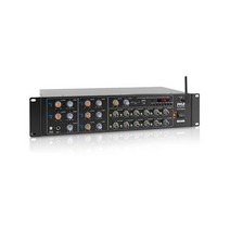 12채널 무선 블루투스 파워 앰프 - 6000W 랙 마운트 멀티 존 사운드 믹서 오디오 홈 스테레오 수신기 박스 시스템 RCA USB AUX 포함 스피커 PA 극장 스튜디오/스테이