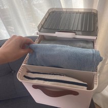 옷장 정리함 옷 수납함 속옷 양말 니트 바지 정리함 디오거나이저, 초대형(W27xD45xH22.5cm)