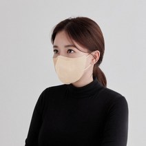 고래마스크 새부리형 일회용 중형 MM, 30매, 1개, 샤크림베이지
