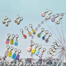 핸드메이드 단수링 코바늘 뜨개마커 코수링, 1-1.엔틱단수링 (그린)