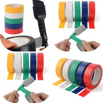 마트498 컬러 절연테이프 1P 전기테이프 공업용 실링 커버링 전도성 누전 테프론테이프 방수테이프 실리콘테이프, 파랑