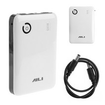 블랙박스보조배터리 전화 태블릿 용 조정 가능한 15912v 18650 배터리 충전기, 하얀