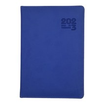 2023년 25절 날짜형 고급양장 다이어리 업무용 하루식, 블루